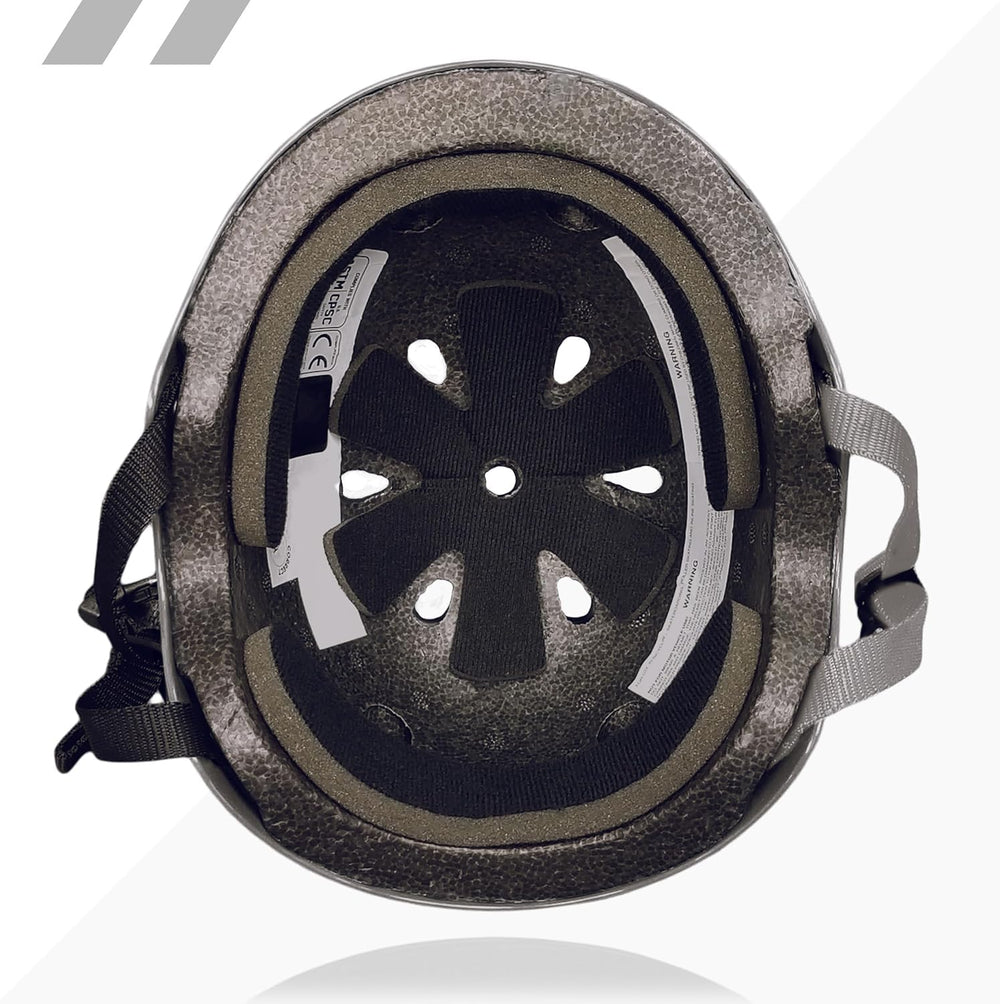 80Six helmet rear view showing ventilation for cooling during long sessions.