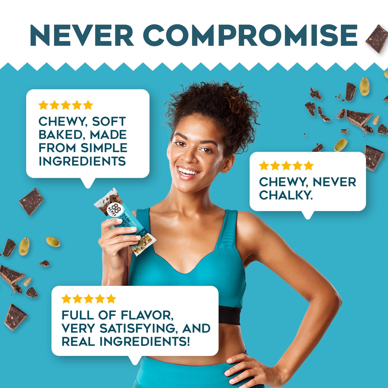 88acres Cookies and Cream Bars: a familiar flavor with allergen-free, kid-friendly nutrition.