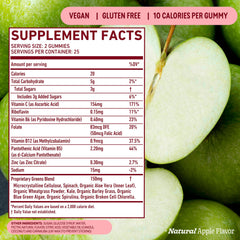 8Greens spirulina chlorella ingredients visible on label.