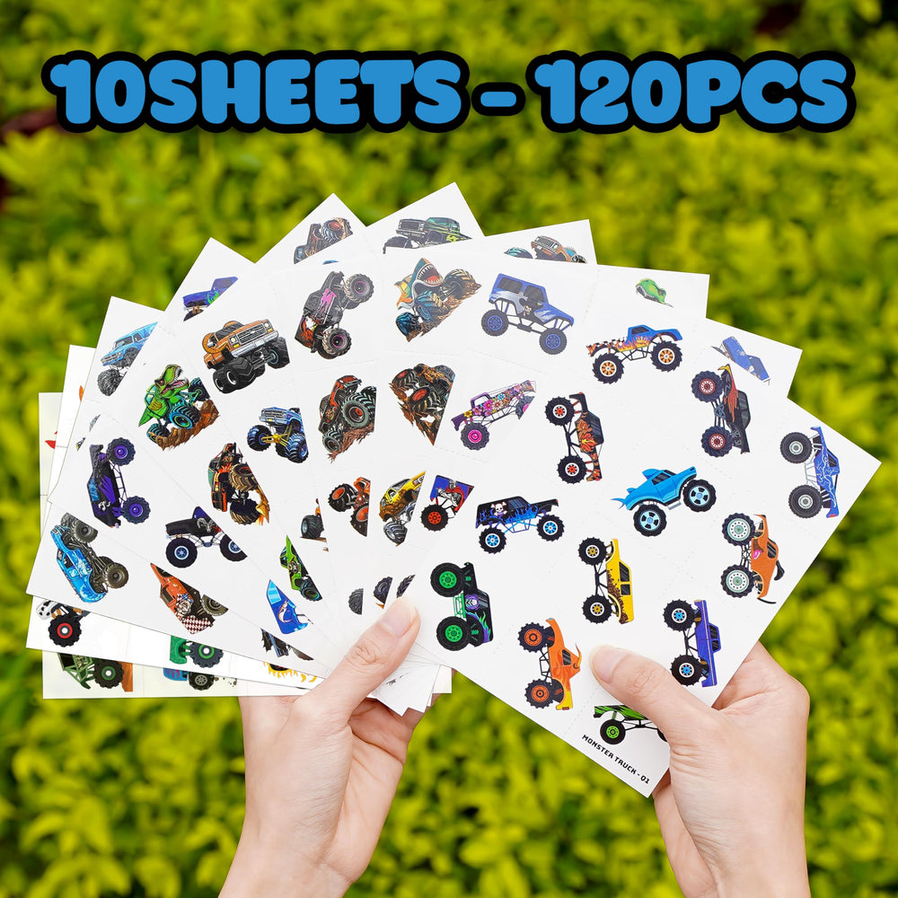 91TATTOOS monster truck and race car tattoos collection for celebrations