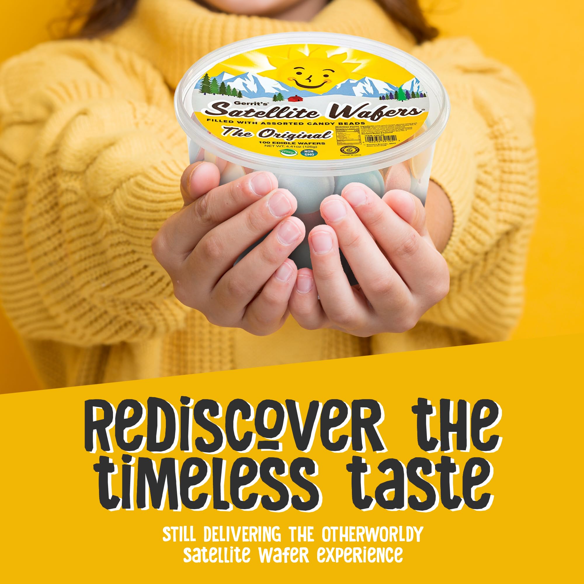 Gerrit's Satellite Wafers party appeal supports easy snack stations and favors.