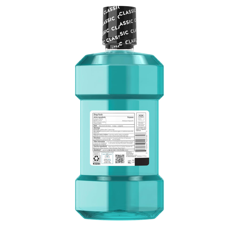 Minty swirl visualization showing Listerine's refreshing flavor and cleansing action.
