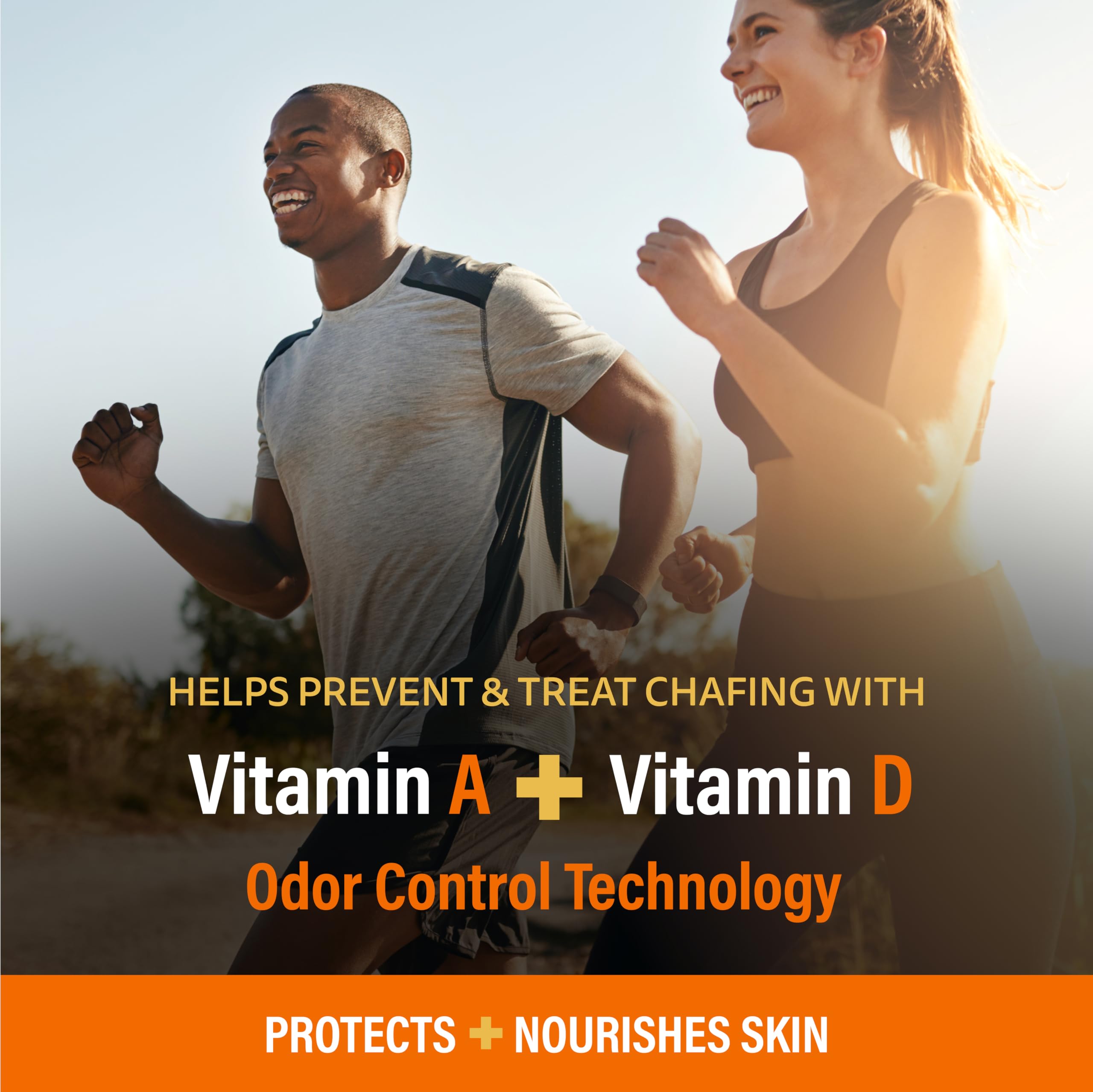A+D Anti-Chafing Ointment being applied to the neck area for irritation prevention