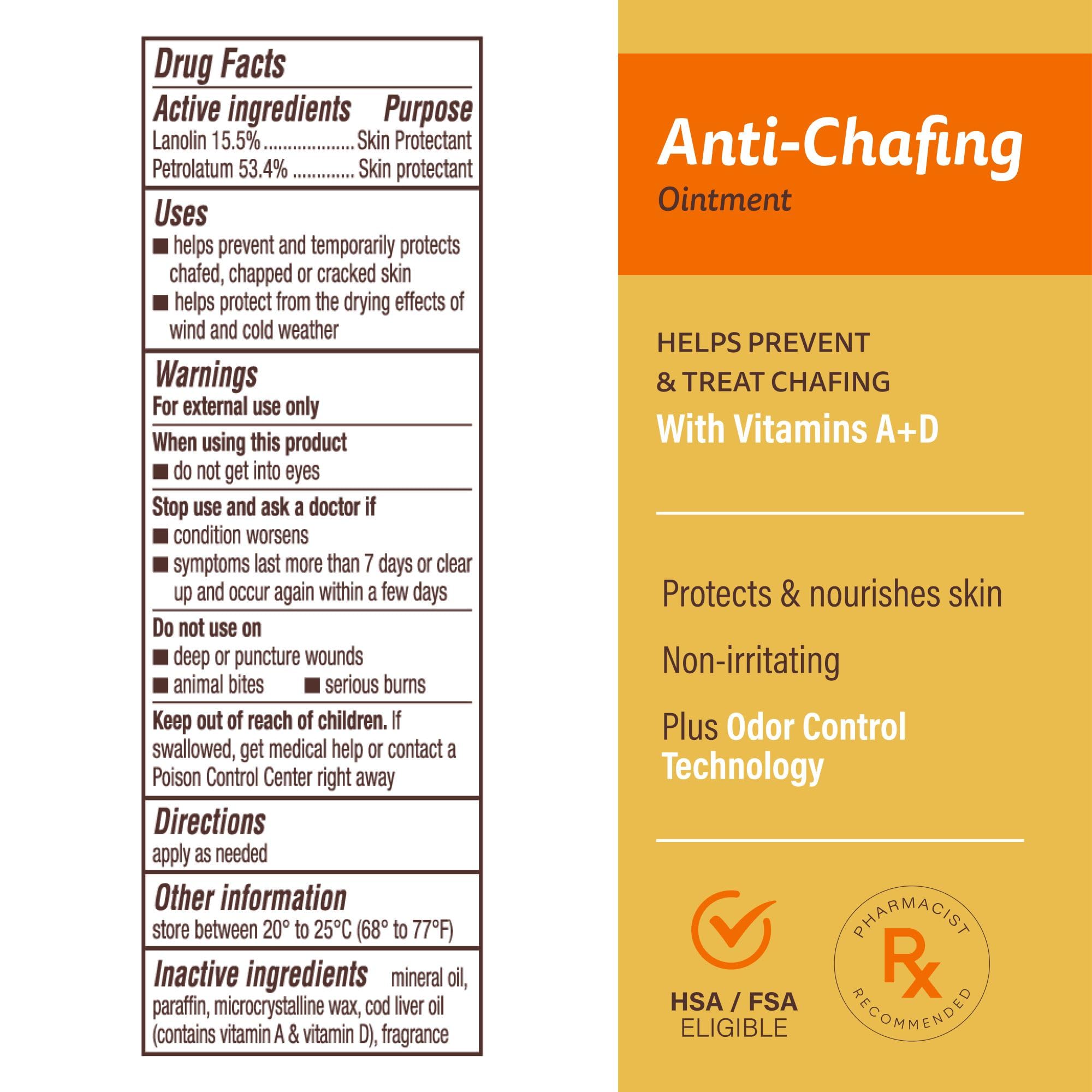 A+D Anti-Chafing Ointment tube with cap open ready for quick, precise application