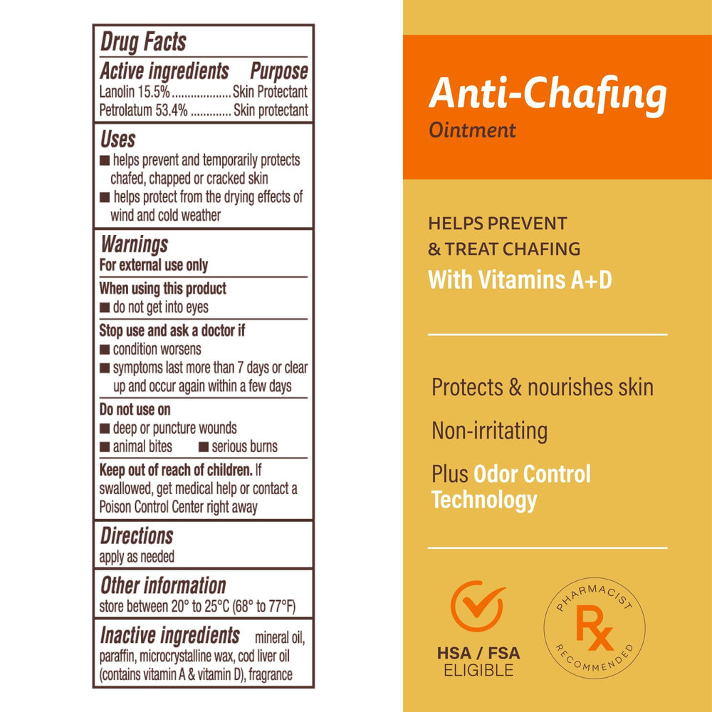 A+D Anti-Chafing Ointment tube with cap open ready for quick, precise application