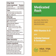A+D Medicated Rash Ointment smooth glide for easy application.