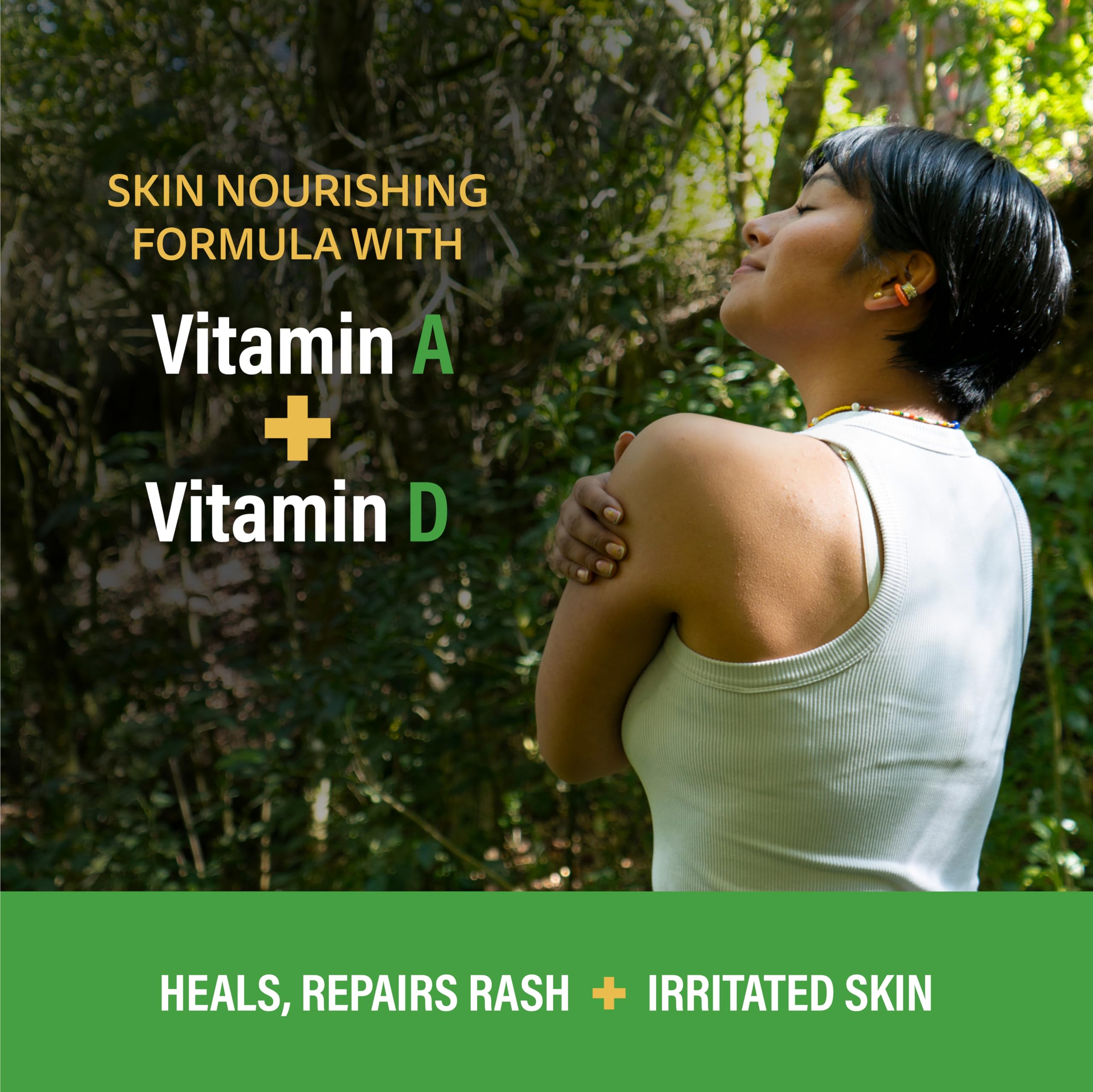 A+D Medicated Rash Ointment with vitamins A and D nourishes skin.