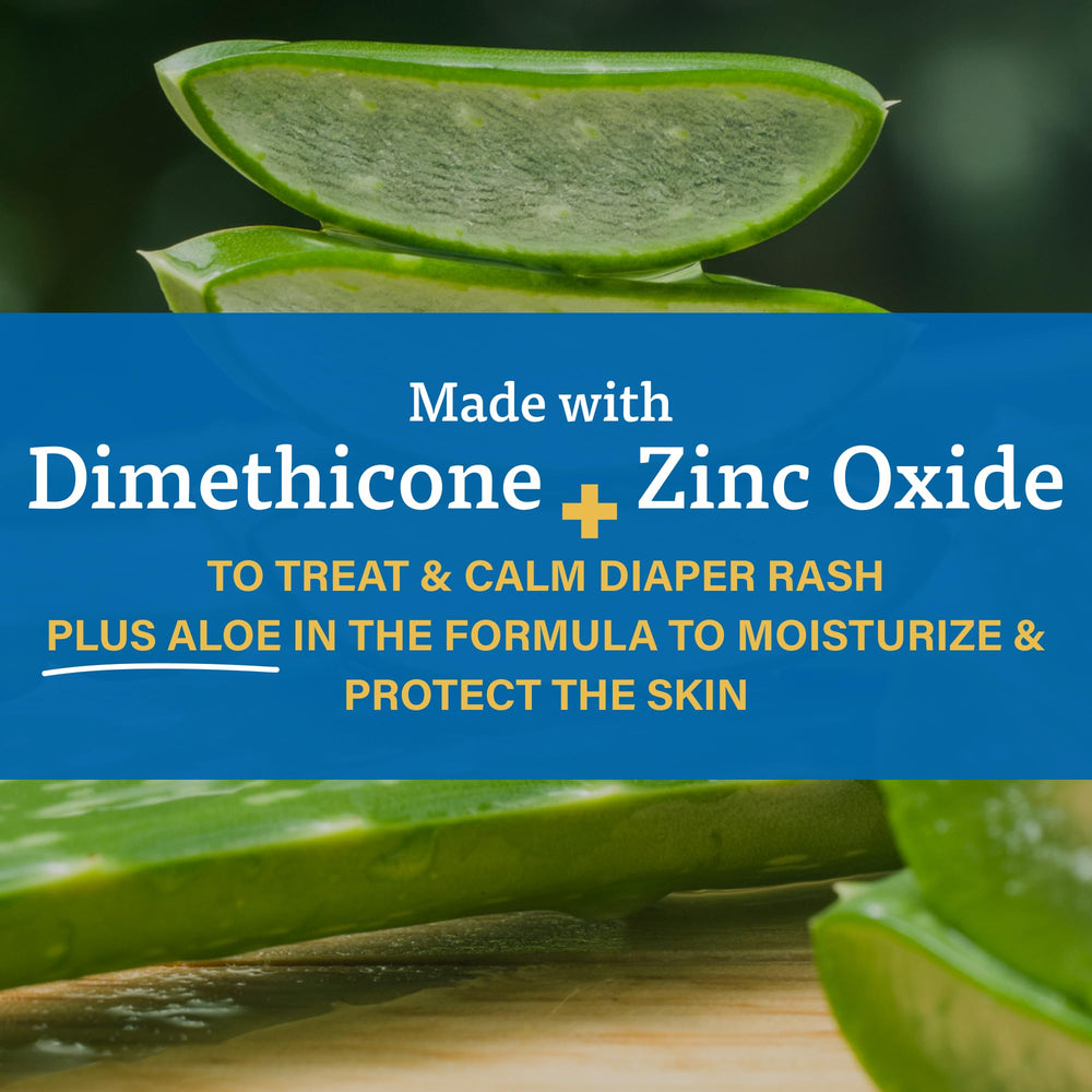 A+D zinc oxide diaper rash cream being dispensed for quick treatment