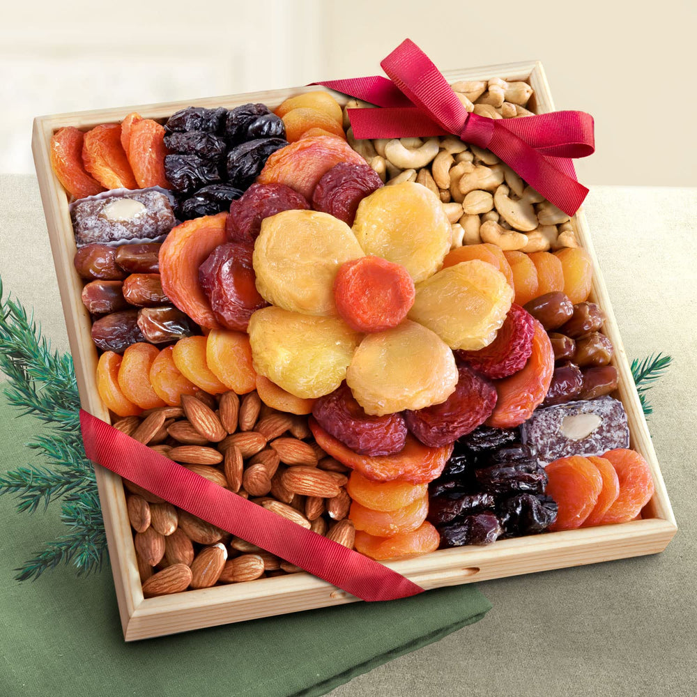 A Gift Inside Flora dried fruit and nut mix highlights apricots and cashews