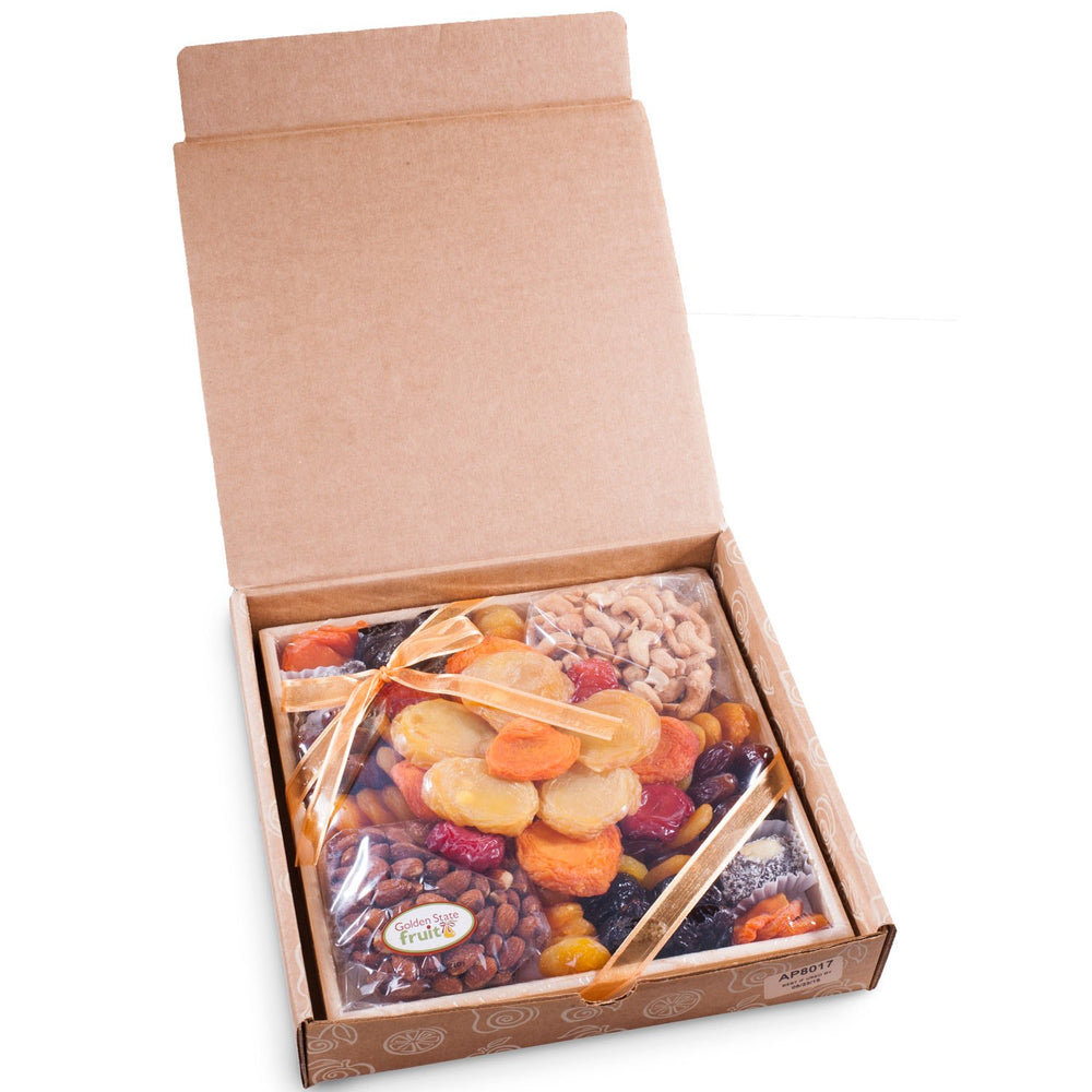 A Gift Inside tray features carved handles for elegant serving