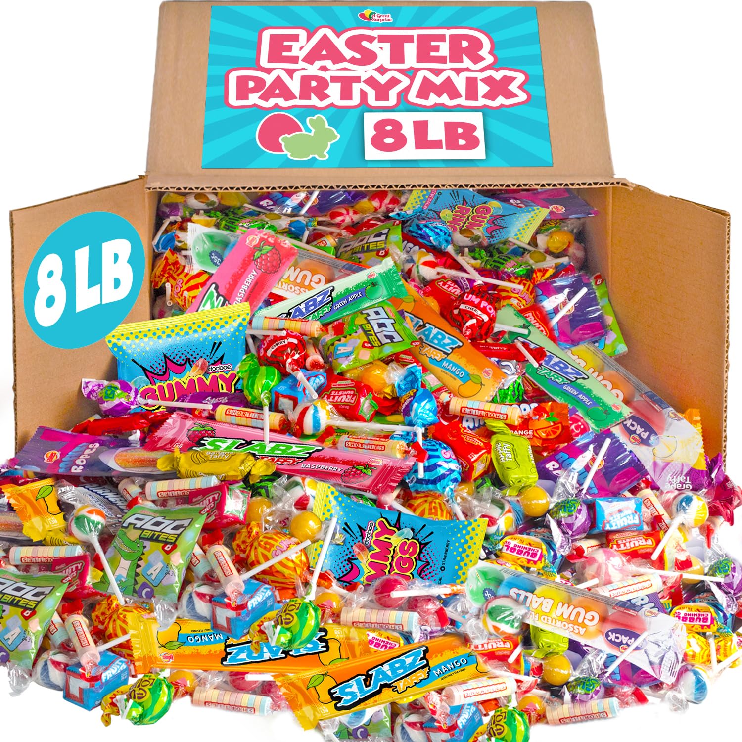 A Great Surprise 8-pound candy bulk mix for easy party table filling
