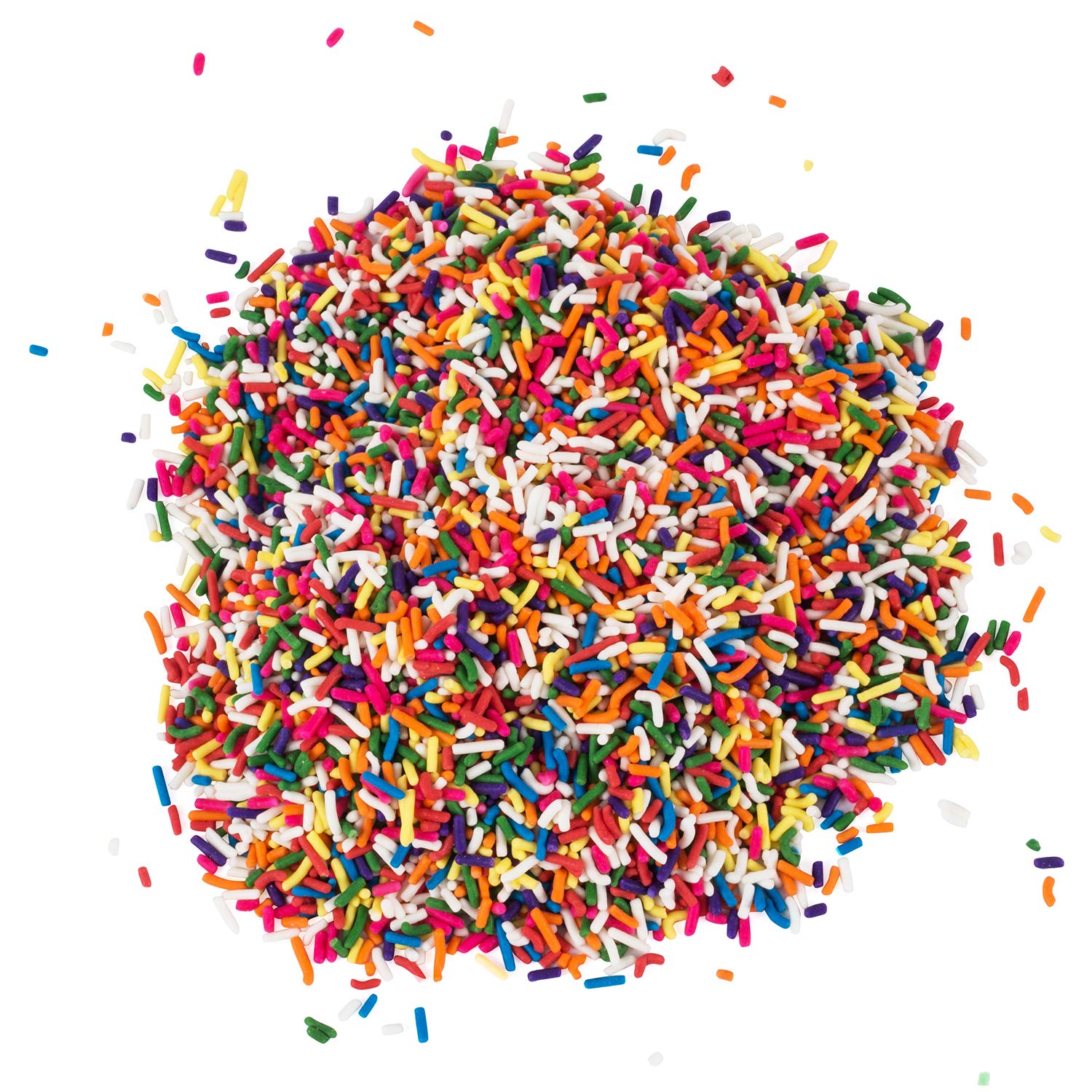 A Great Surprise rainbow jimmies on ice cream create festive, colorful sundaes.