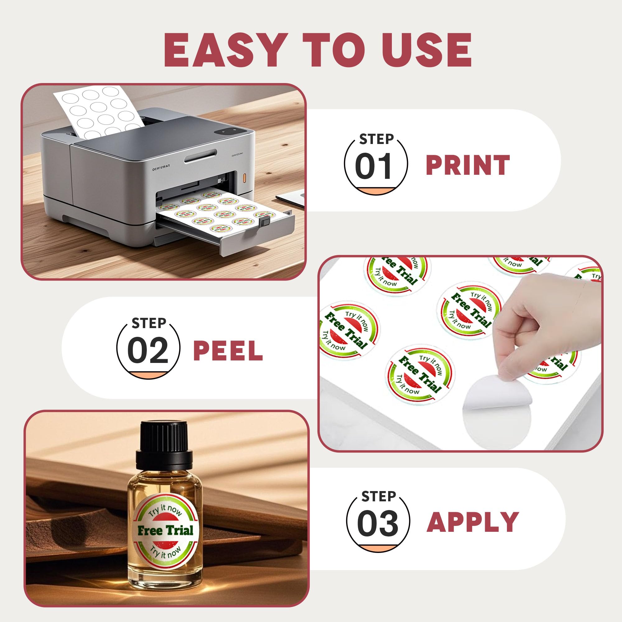 A-SUB easy-to-peel backing for quick label application