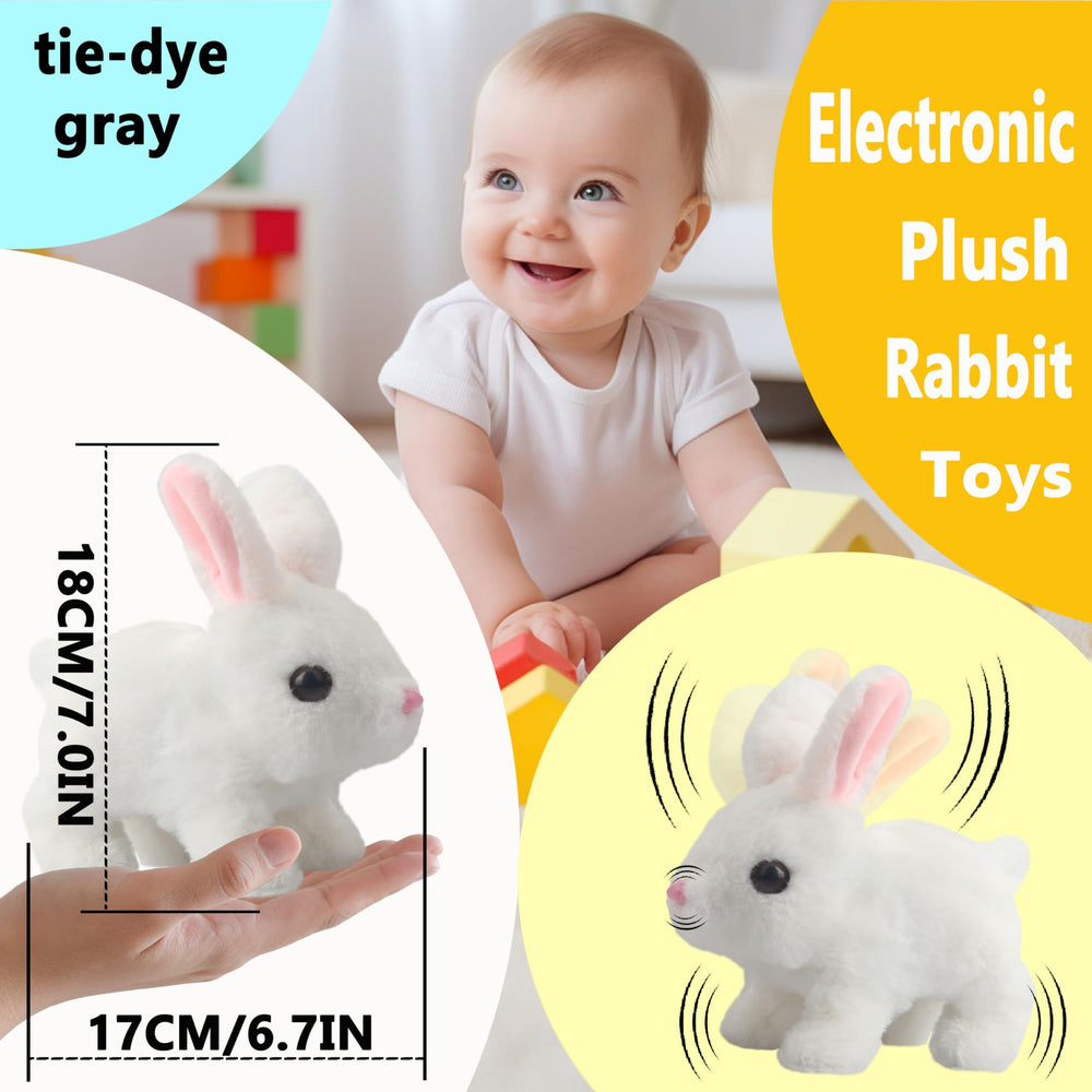 A-SZCXTOP Easter Hopping Rabbit ears wiggle for charming, interactive storytelling.