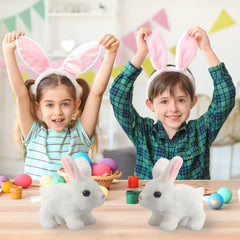 A-SZCXTOP Easter Hopping Rabbit soft plush material for safe, gentle cuddling.