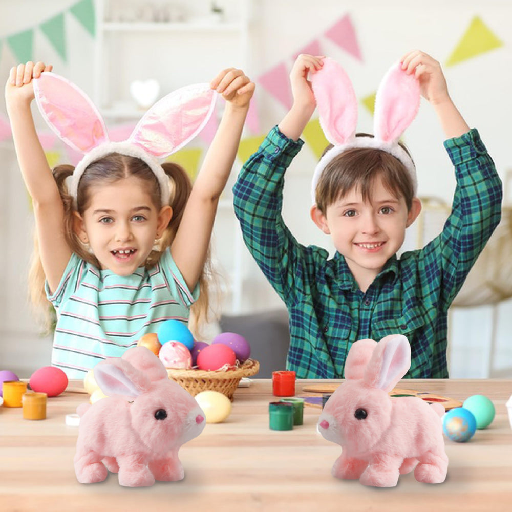 A-SZCXTOP plush bunny made with soft, non-toxic materials.