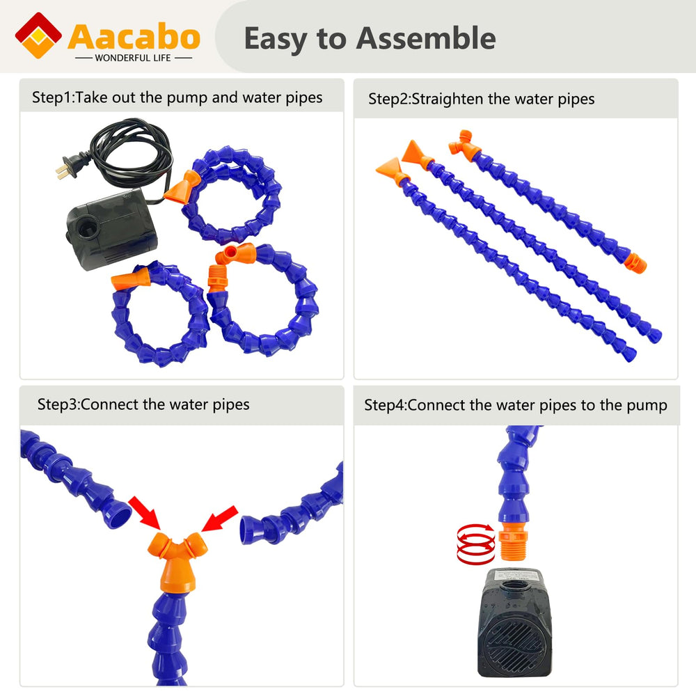 Aacabo pump detaches easily for quick cleaning and maintenance