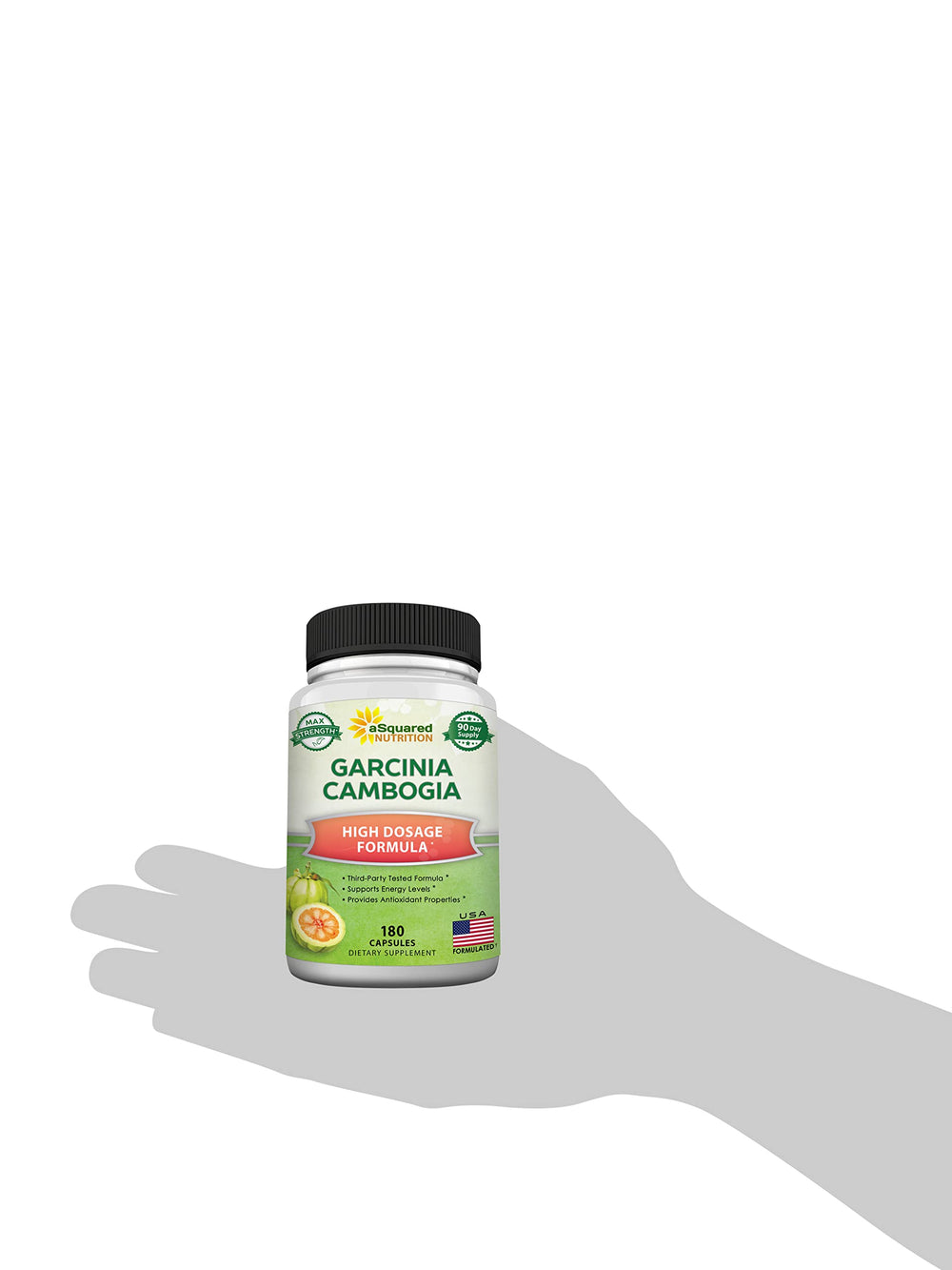 aSquared Nutrition Garcinia Cambogia bottle with secure seal for product freshness