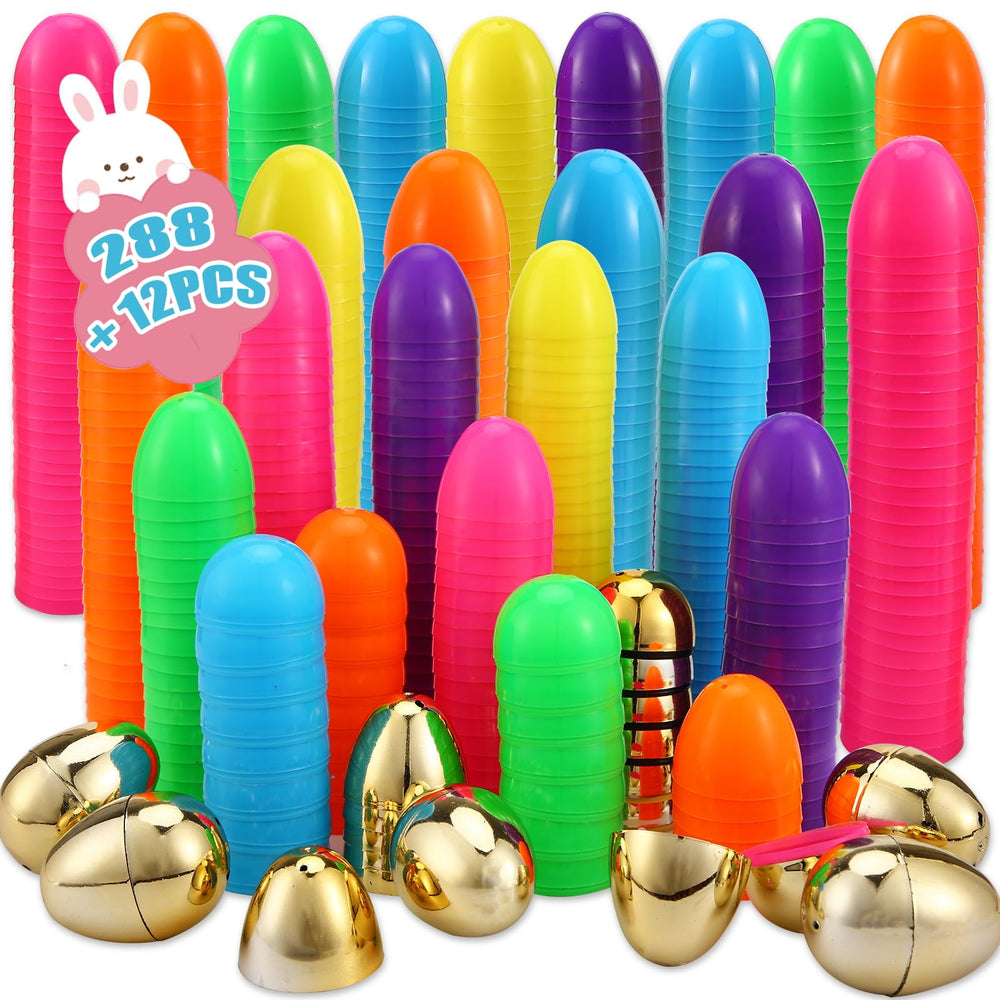 Abakuku Easter eggs in bright colors, perfect for outdoor egg hunts and decor.