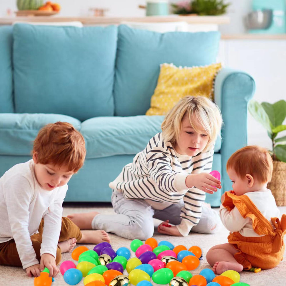 Vivid yellow to dark purple Abakuku eggs for backyard celebrations.