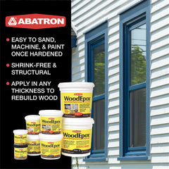 Abatron WoodEpox application being performed by hand for smooth repairs.