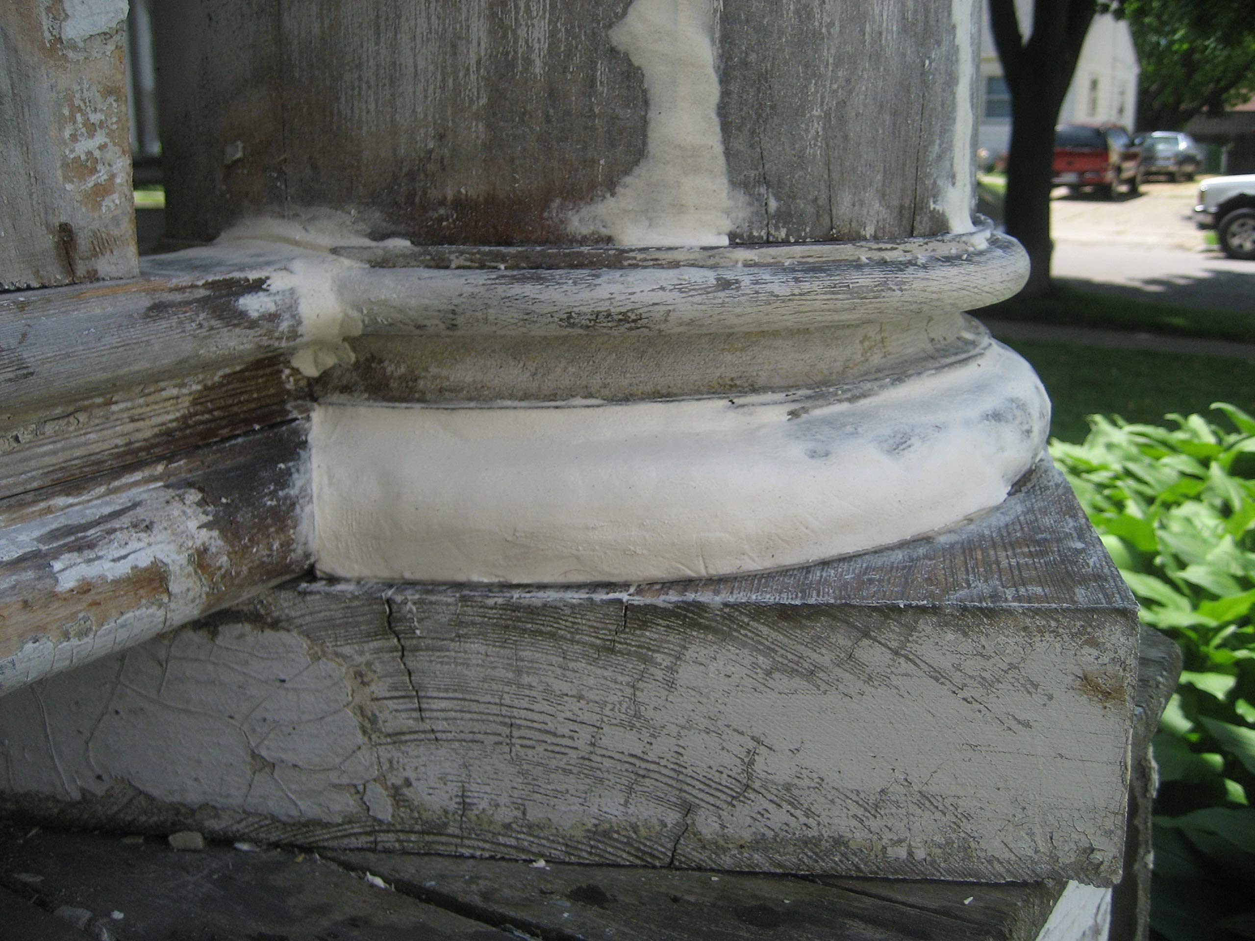 Abatron WoodEpox Kit interior repair example focuses on trim and molding restoration