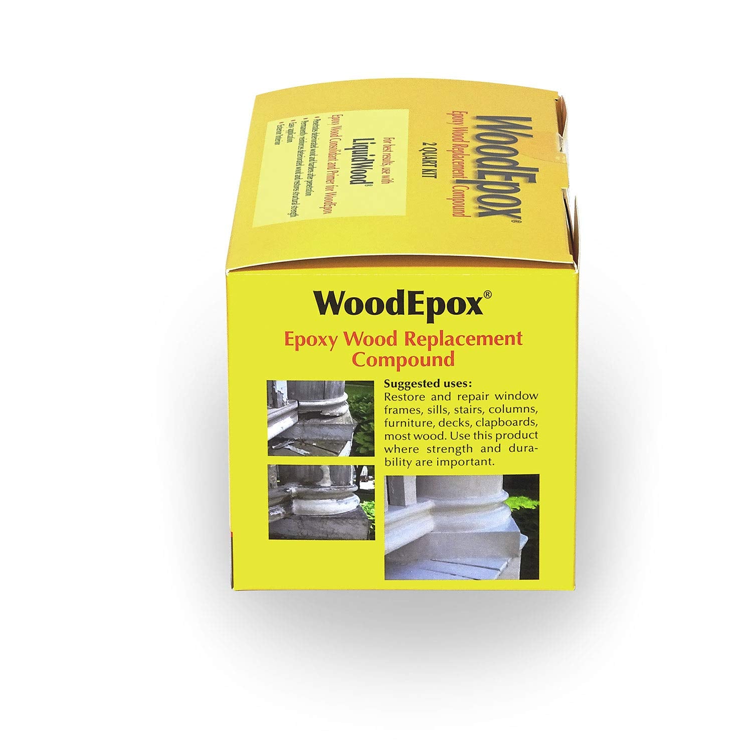 Abatron WoodEpox used to restore damaged sills and trim with shrink-free results.