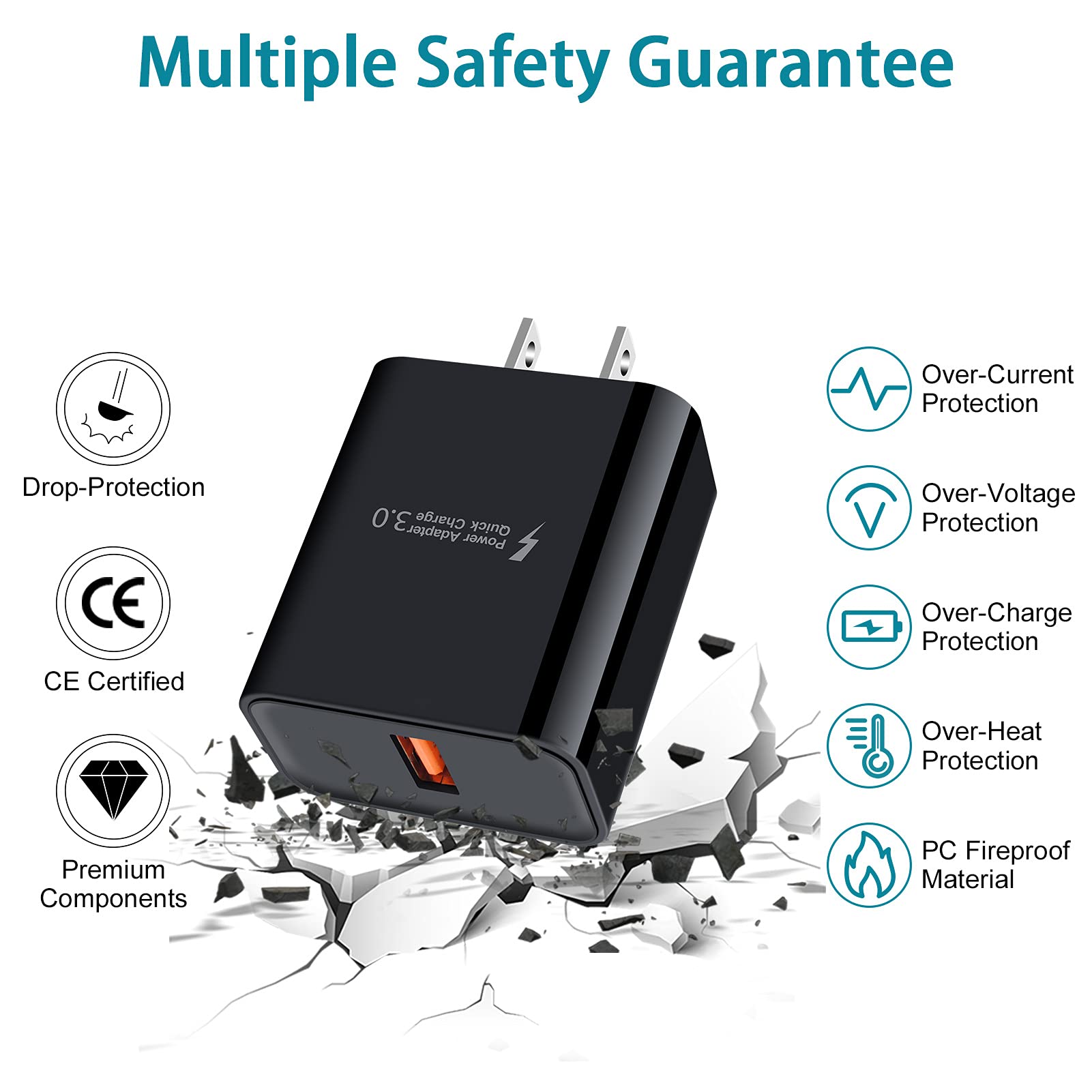 ABCPOW universal compatibility covers Samsung Galaxy models and other USB-C devices
