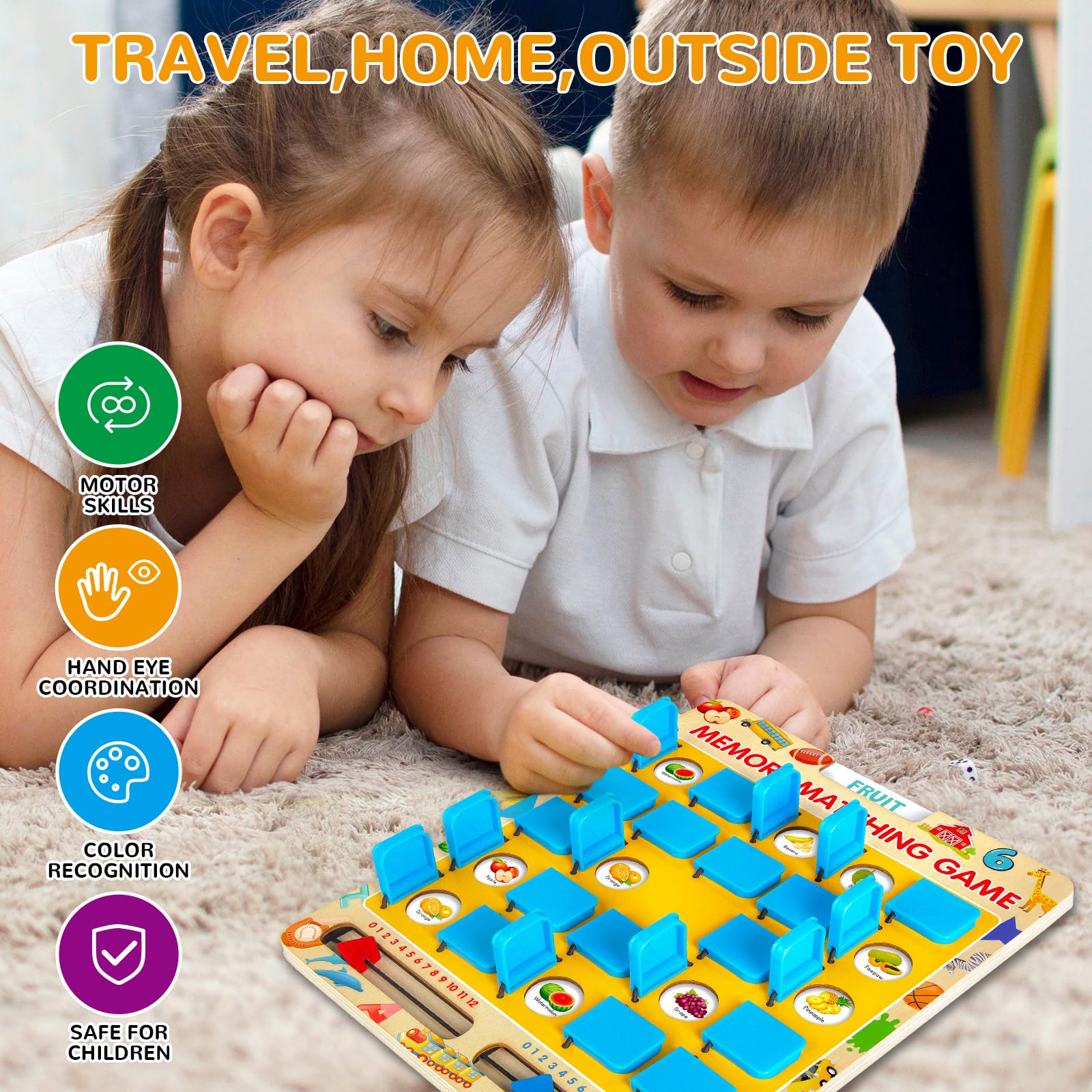 ABERLLS memory cards with bright themes for engaging matching