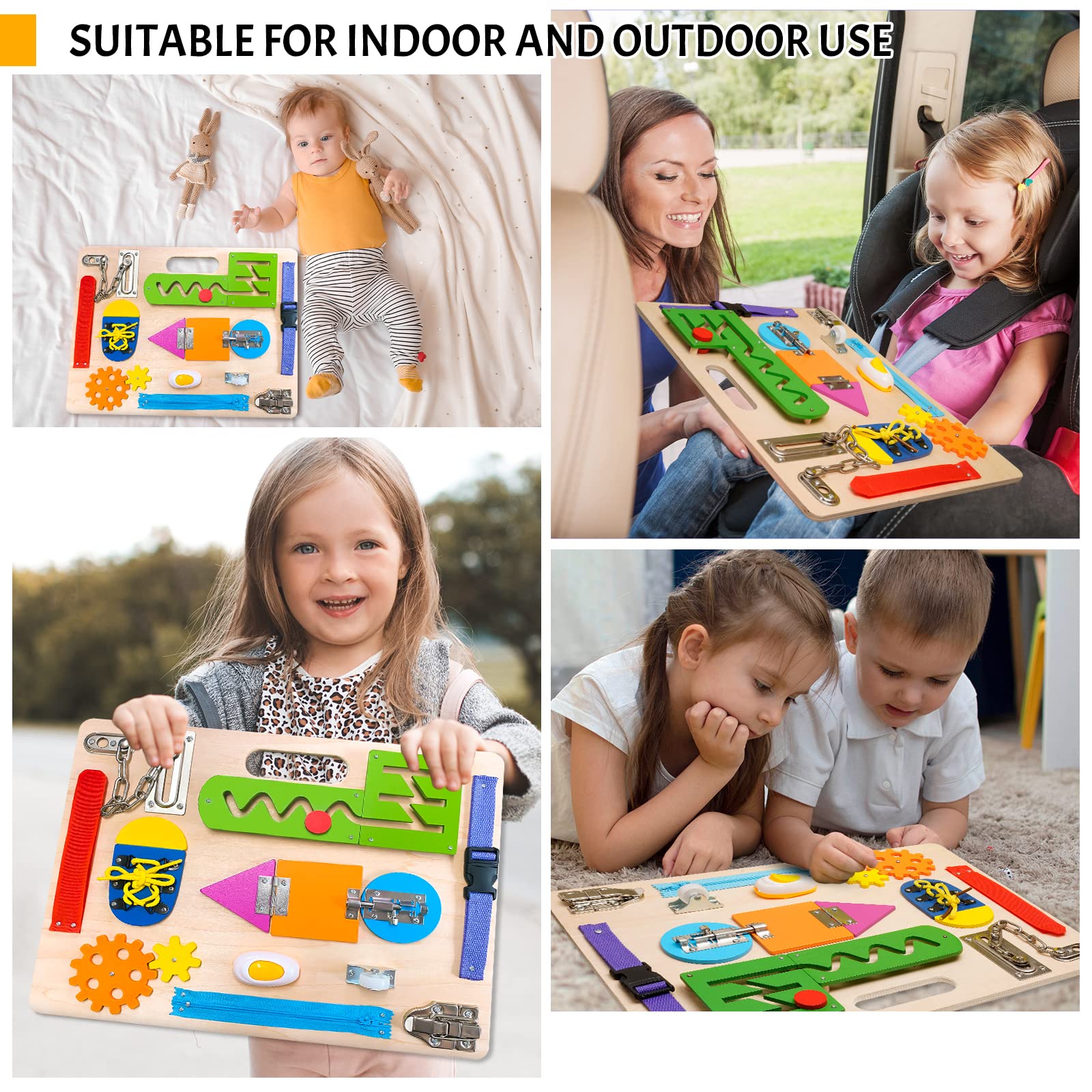 ABERLLS Button feature helps toddlers practice press-and-release actions.
