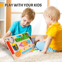 ABERLLS Busy Board Gears supports turning motions and tactile play.