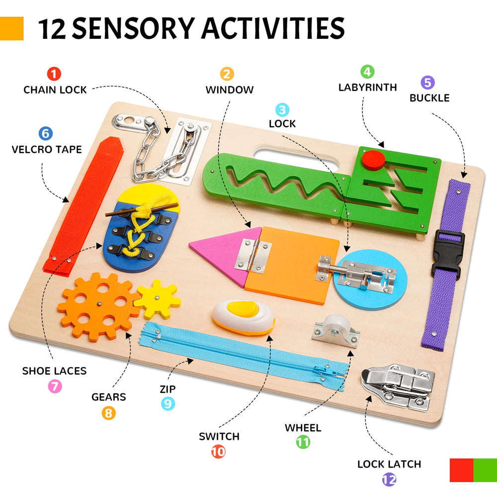 ABERLLS Busy Board Switch encourages attention and early cognitive exploration.