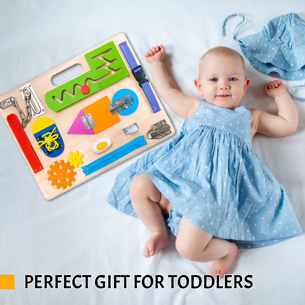 ABERLLS Zipper area aids fine motor control as kids pull and fasten.
