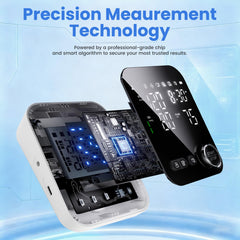 Abesee BP monitor with dual-memory mode for two users and trends.