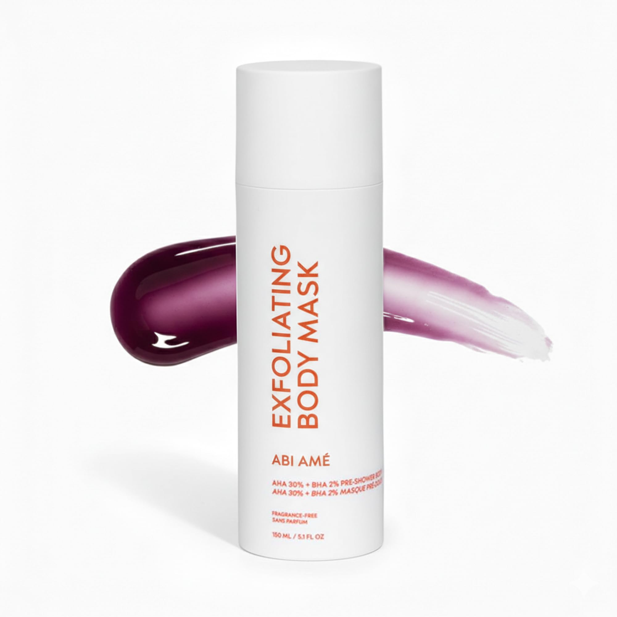 ABI AME chemical exfoliator bottle showing the 30% AHA and 2% BHA blend for smoother skin.