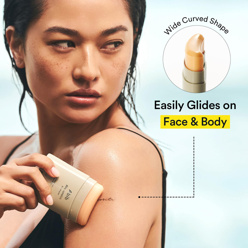 Reapply Abib Airy Sunstick outdoors for continued protection.