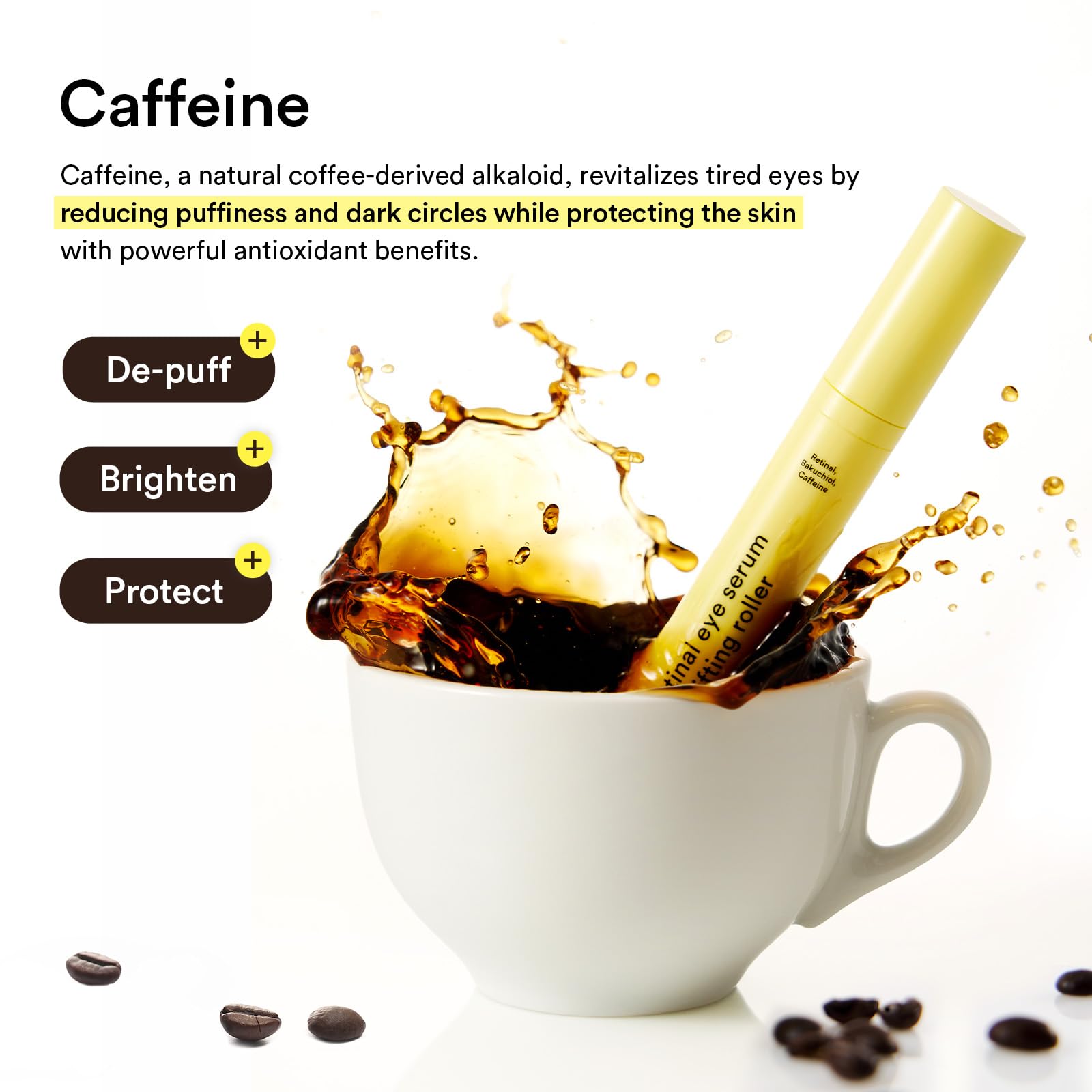Abib caffeine-enriched eye treatment promotes brightening and reduced puffiness