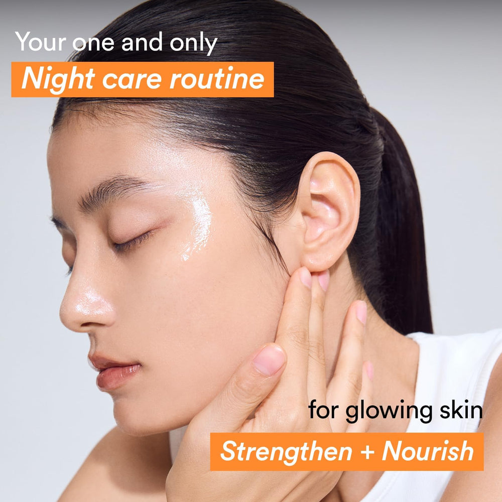 Abib Glass skin look after use shows luminous, hydrated skin.