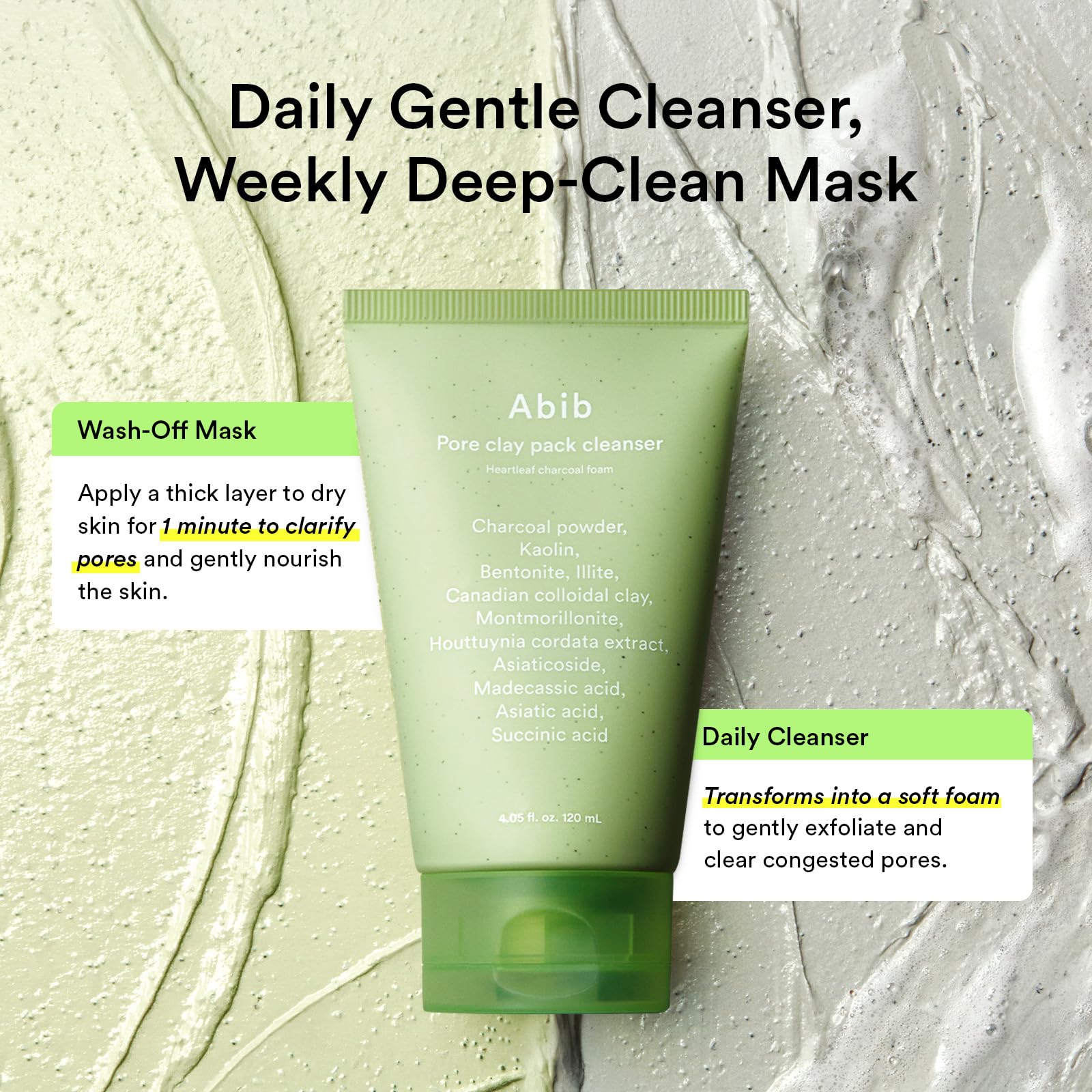 Abib heartleaf formula refines skin texture for a smoother look.
