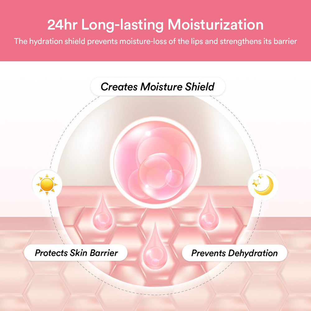 Abib night-time lip care routine with clear gel gliding on easily.