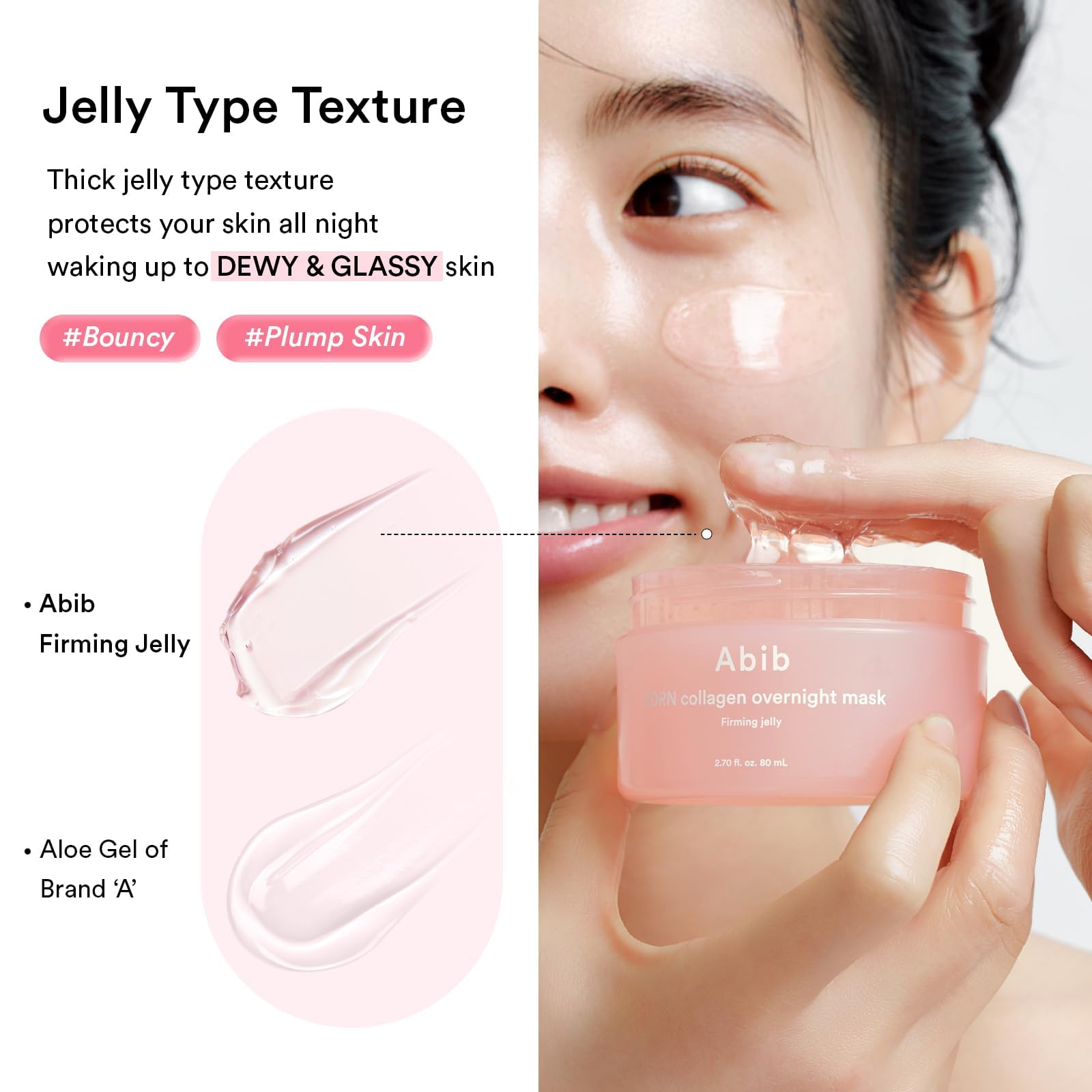 Morning glow after using Abib PDRN Collagen Overnight Mask with improved texture