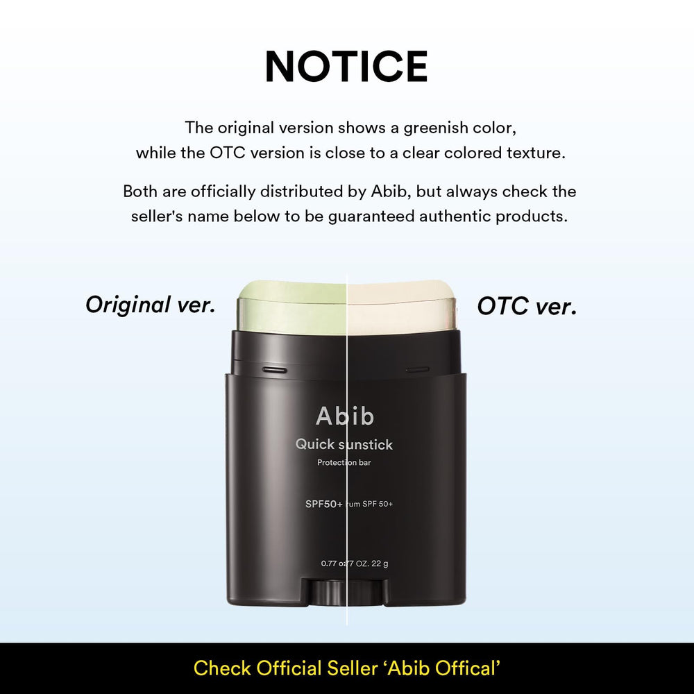 Abib Quick Sunstick compact packaging ideal for travel and on-the-go care.