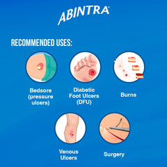 ABINTRA packaging shows gluten- and lactose-free formula for sensitive diets