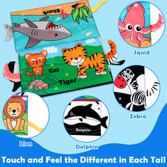 Aboosam baby teether offers textured relief during soothing play.