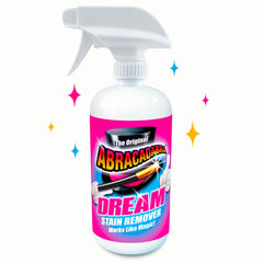 Abracadabra Dream Stain Remover bottle ready to tackle fresh spills.