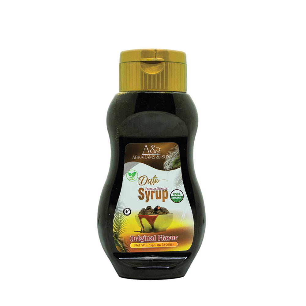 ABRAHAMS AND SONS date syrup coffee drizzle adds subtle sweetness