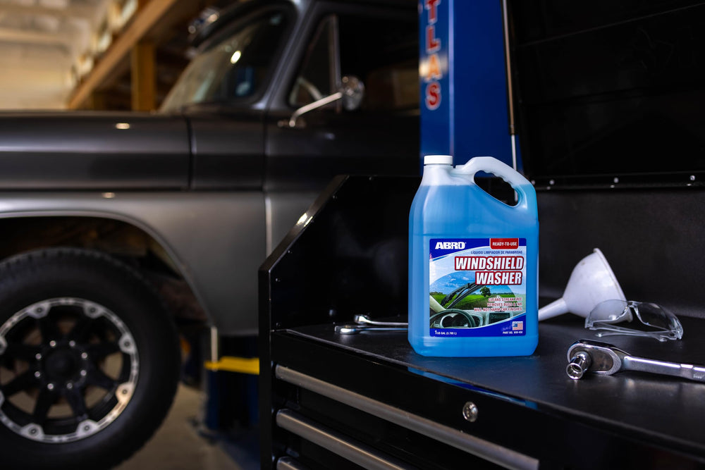 ABRO is gentle on car finishes while cleaning the windshield