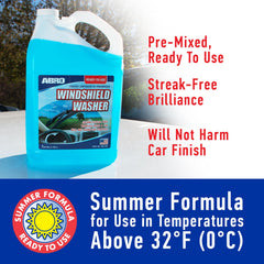 ABRO streak-free formula delivers crystal-clear visibility after a simple windshield wipe