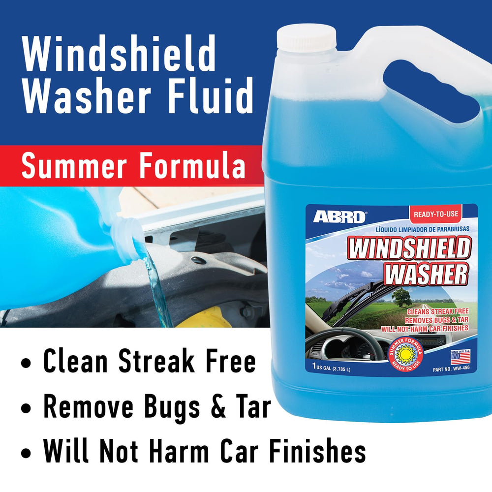 ABRO tar-removal effect helps keep the windshield spotless and clear