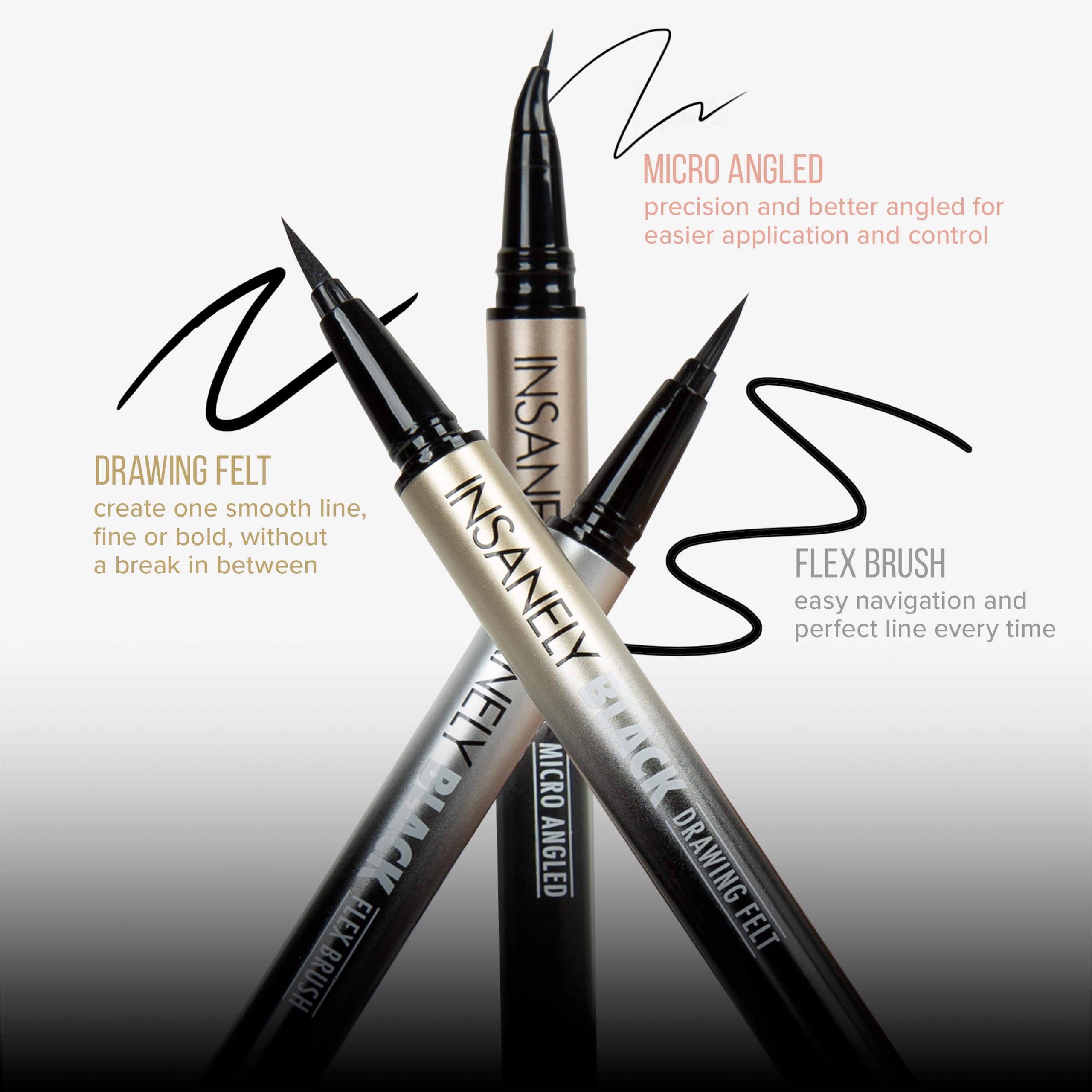 Absolute New York MELL01 precision wing drawing with thin and thick line capability.
